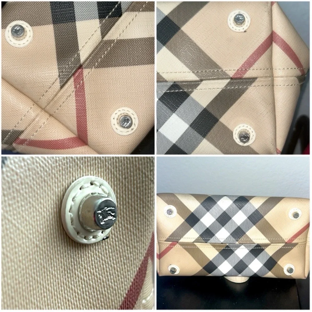 ♥️SOLD♥️BURBERRY Nova Check Tote 100% AUTHENTIC - Picture 11 of 12